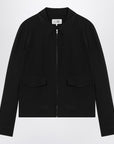 MM6 Maison Margiela MM6 Maison Margiela Black zip-up silk jacket
