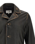 Mm6 Maison Margiela Mm6 Maison Margiela Antiqued Leather Jacket