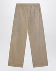 MM6 Maison Margiela MM6 Maison Margiela Wide beige trousers with brushstrokes