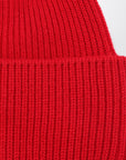 Destin Destin Red wool and cashmere beanie