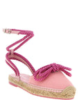 Mach & Mach Mach & Mach Double Bow Pink Riviera Espadrilles