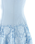 Self-Portrait Self-Portrait Blue Crepe Lace Dress