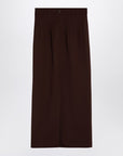 The Andamane THE ANDAMANE Hot Chocolate Shelby maxi skirt in wool