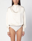 The Andamane THE ANDAMANE Sylvia milk-white bodysuit