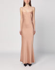 The Andamane THE ANDAMANE Light pink dress with back draping