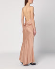 The Andamane THE ANDAMANE Light pink dress with back draping