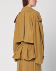 The Andamane THE ANDAMANE Double-breasted overcoat in ochre yellow
