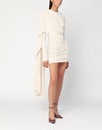 The Andamane THE ANDAMANE Xenia ivory mini dress