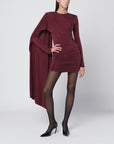 The Andamane THE ANDAMANE Xenia rouge noir mini dress