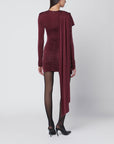 The Andamane THE ANDAMANE Xenia rouge noir mini dress