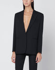 The Andamane THE ANDAMANE Black Guia single-breasted jacket