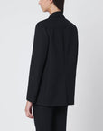 The Andamane THE ANDAMANE Black Guia single-breasted jacket