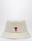 Ami Paris Ami Paris Ami de Coeur Hat in cream colour