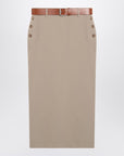 Moschino Moschino Jupe with beige wool skirt