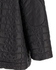 Ganni Ganni Black Shiny Quilt Midi Jacket