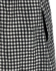 Ganni Ganni Crinkled Check Long Dress