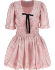 Ganni Ganni Pink Check Dress