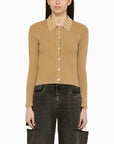 Our Legacy Our Legacy Sand-coloured ribbed cotton cardigan