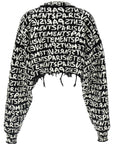 Vetements Vetements Paris Monogram Cropped Sweater