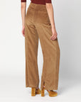 Etro ETRO Brown velvet palazzo pants