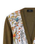 Etro Etro Paisley Silk Insert Cardigan