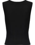 Marine Serre Marine Serre Moon Jewelry Knit Open Neck Top