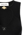 Marine Serre Marine Serre Moon Jewelry Knit Open Neck Top