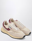 Autry AUTRY Sneakers Reelwind Low ecrù/bordeaux