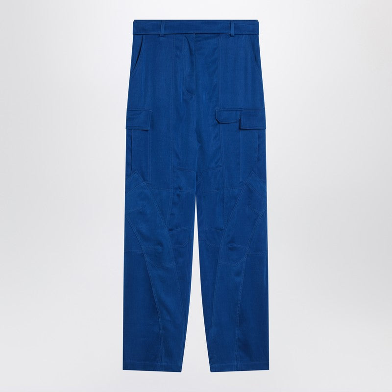 Ferragamo Ferragamo Electric blue cargo trousers