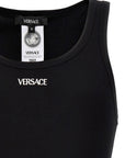 Versace Versace Logo Embroidery Tank Top