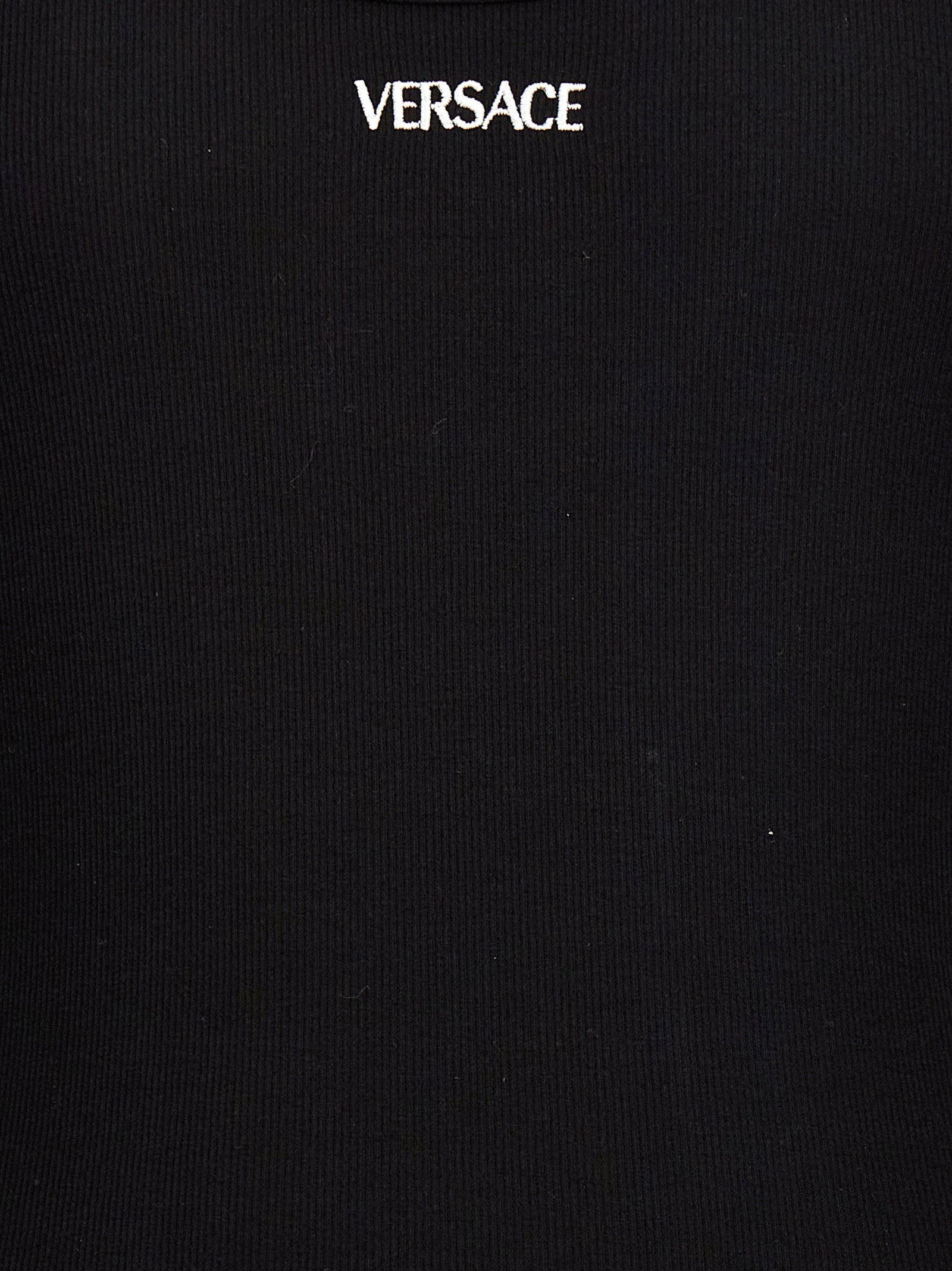 Versace Versace Logo Embroidery Tank Top