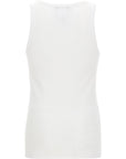 Versace Versace Logo Embroidery Tank Top