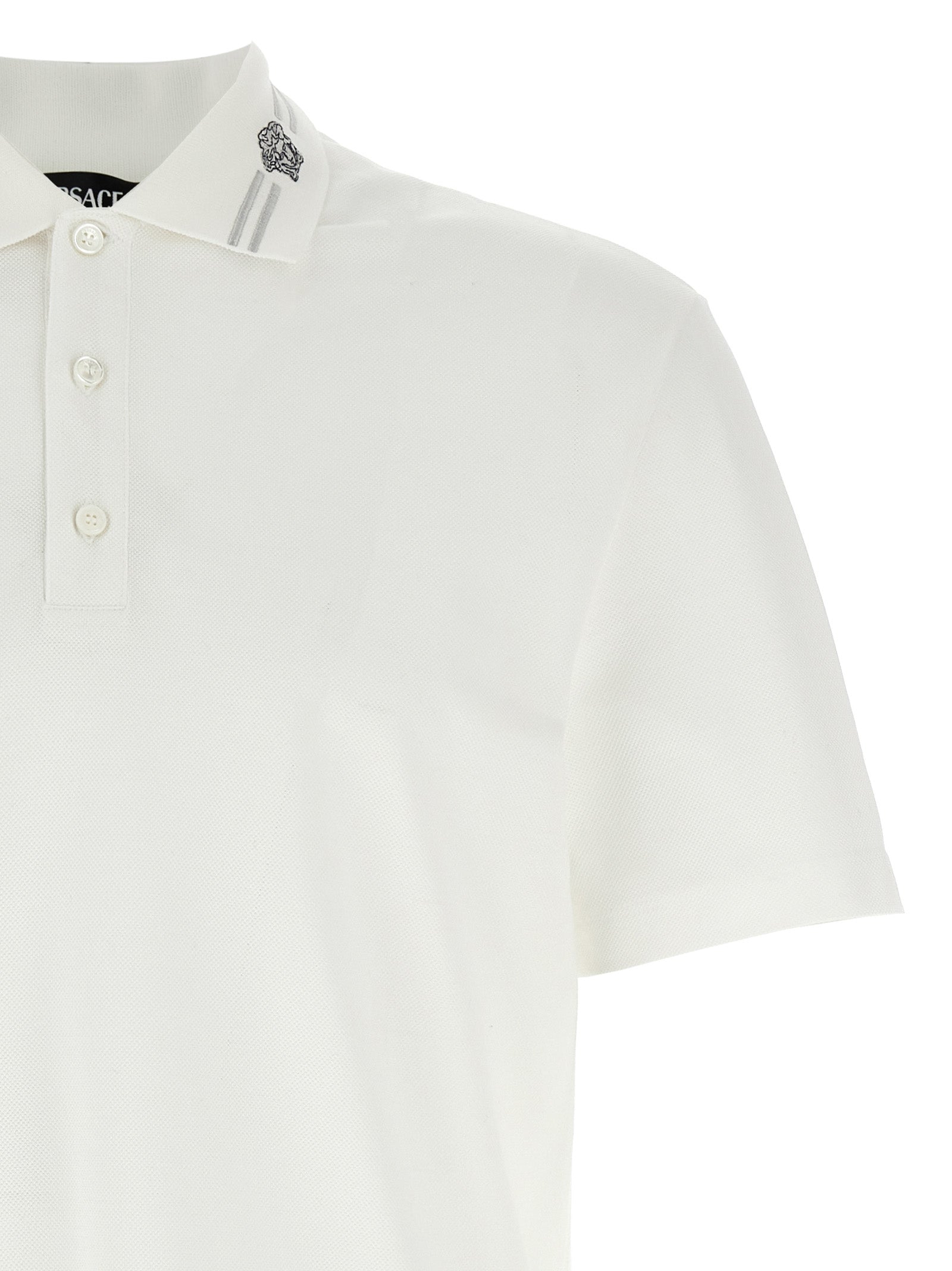 Versace Versace Medusa Embroidery Polo Shirt