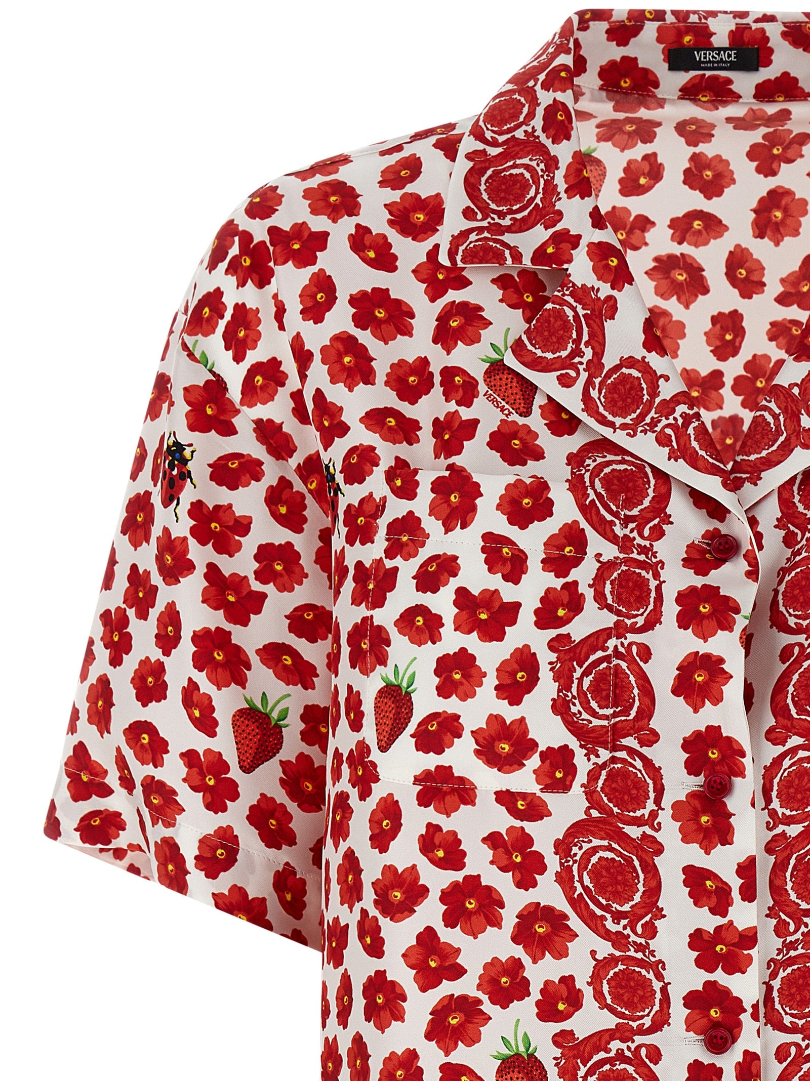 Versace Versace Strawberry Garden Shirt