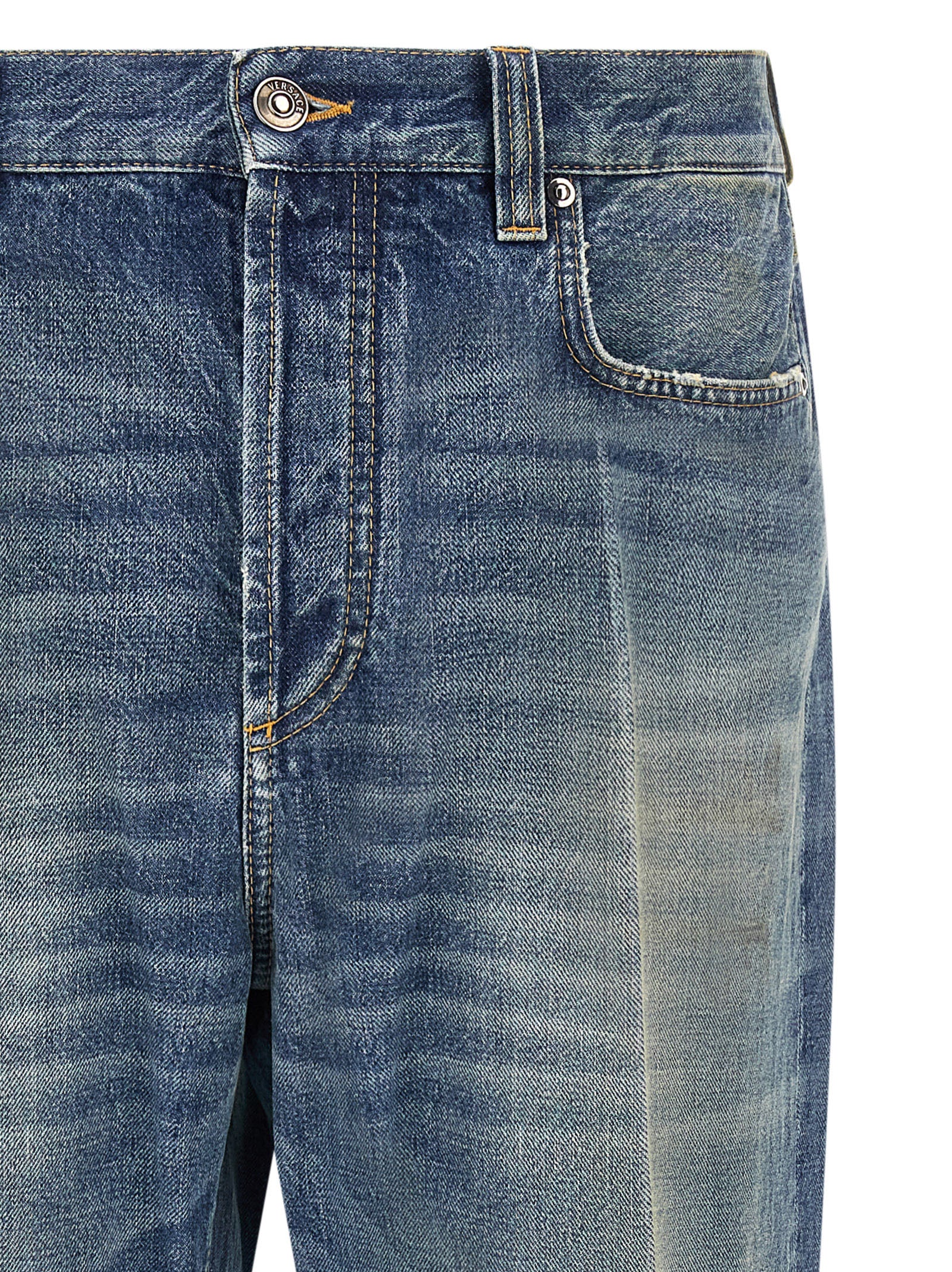 Versace Versace Distressed Jeans