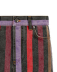 Versace Versace Striped Denim Skirt