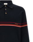 Versace Versace Inlaid Striped Polo Shirt