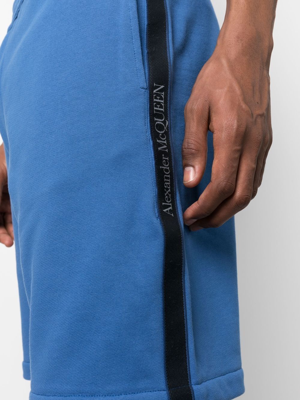 Alexander McQueen Alexander McQueen logo-tape jersey shorts