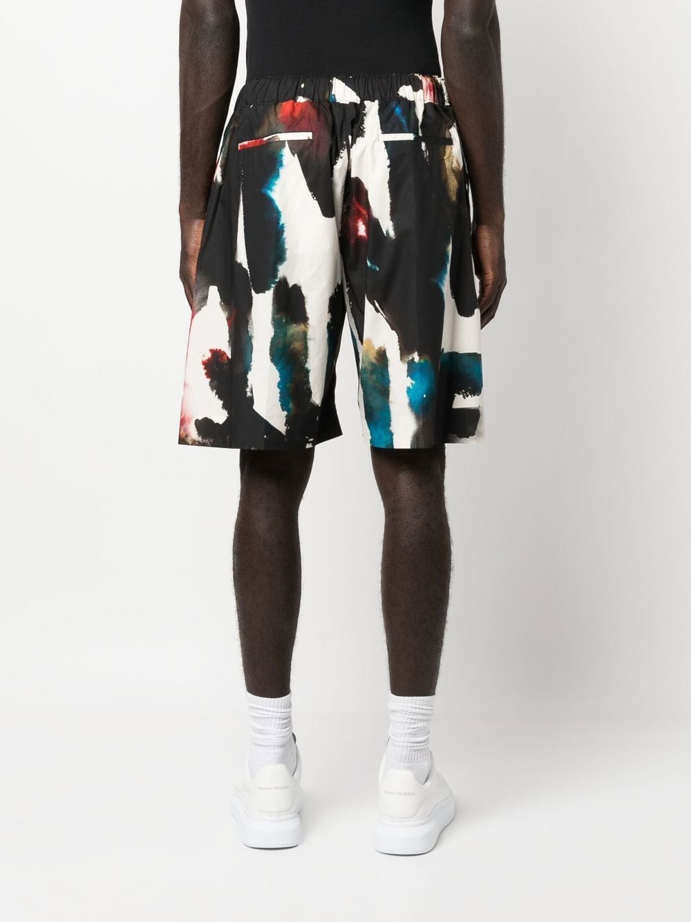Alexander McQueen Alexander McQueen Straight Print Shorts