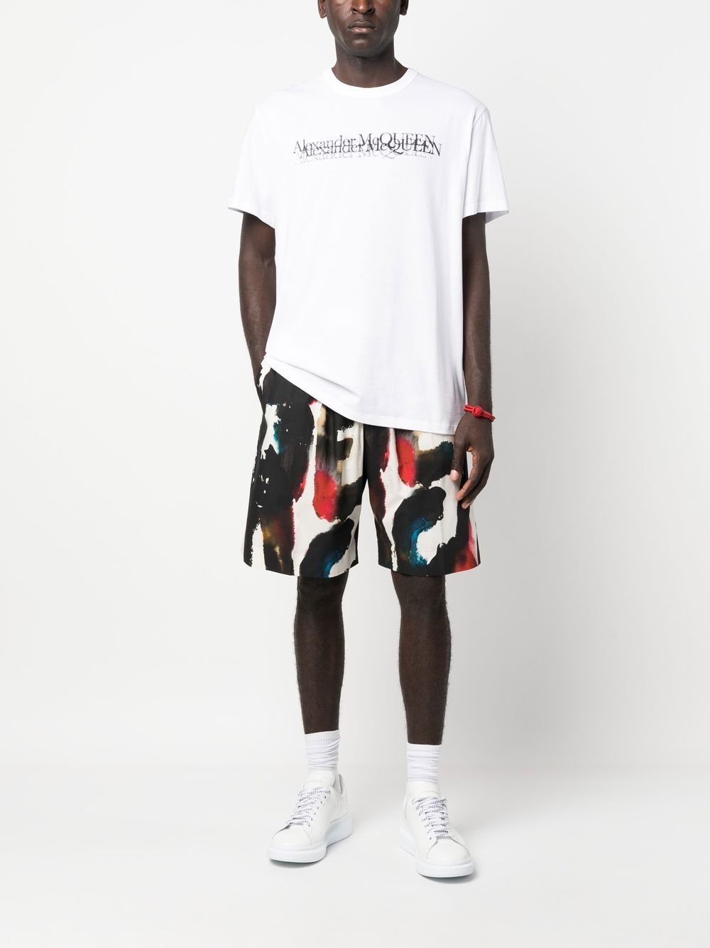 Alexander McQueen Alexander McQueen Straight Print Shorts