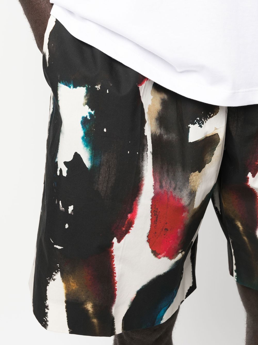 Alexander McQueen Alexander McQueen Straight Print Shorts