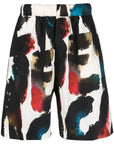 Alexander McQueen Alexander McQueen Straight Print Shorts
