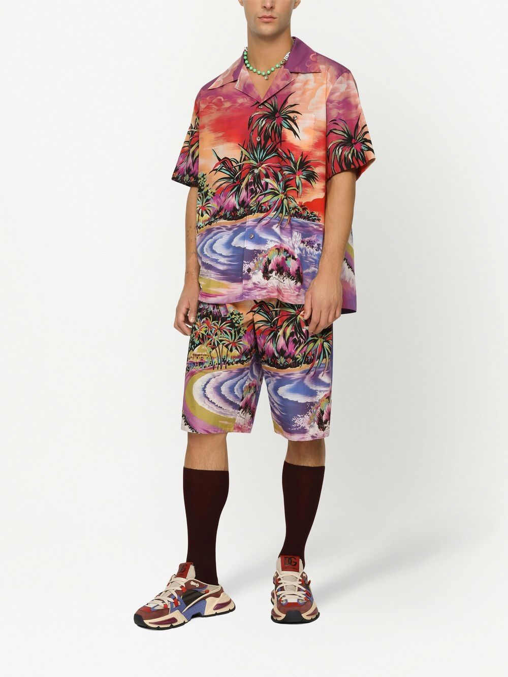 Dolce &amp; Gabbana Dolce &amp; Gabbana graphic-print bermuda shorts