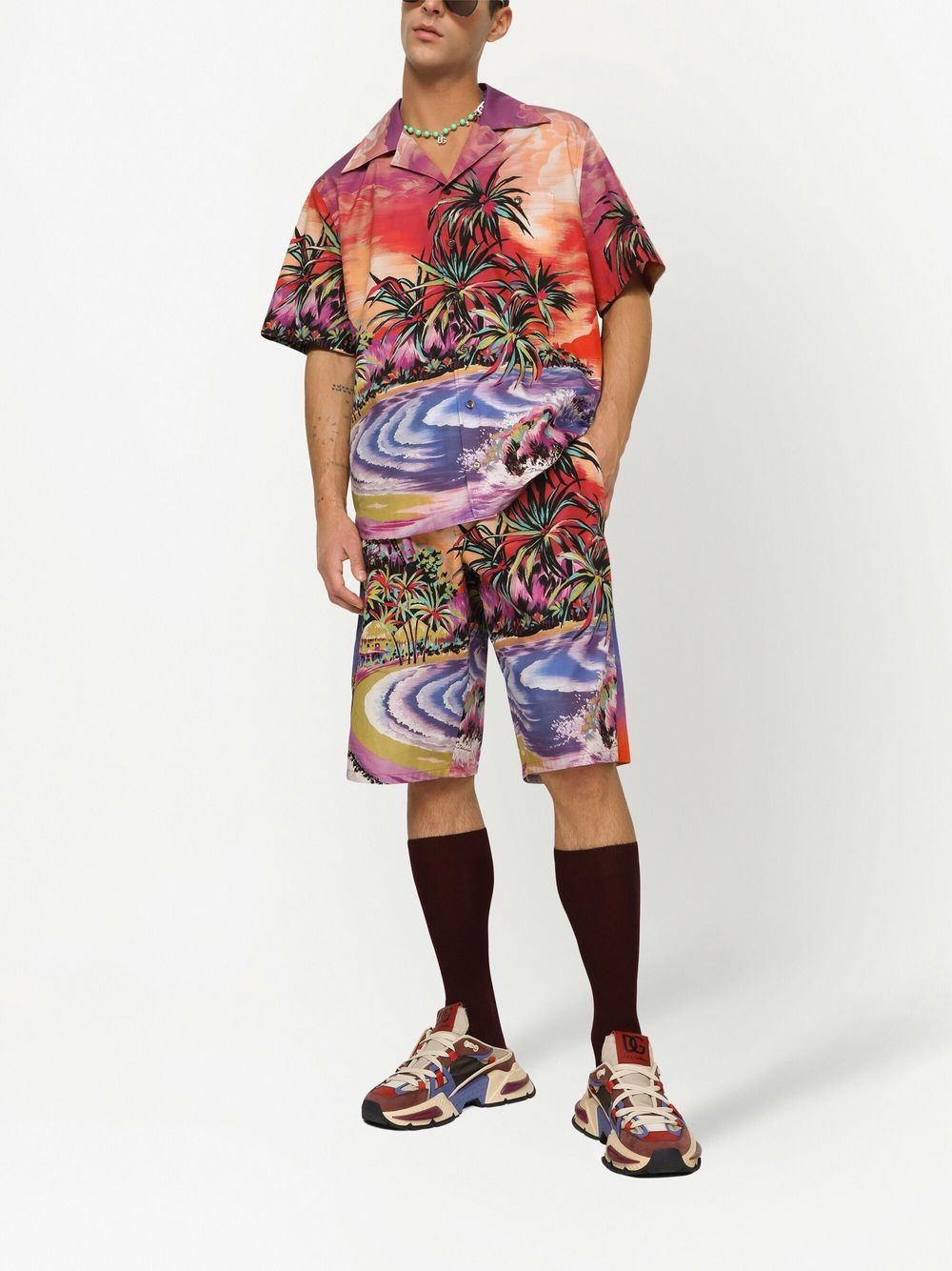 Dolce &amp; Gabbana Dolce &amp; Gabbana graphic-print bermuda shorts