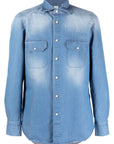 Finamore 1925 Napoli FINAMORE 1925 NAPOLI Shirts Clear Blue