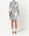 Etro Etro Mix-print belted dress