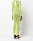 Santa Brand Santa Brand Rhinestones embellished long dress