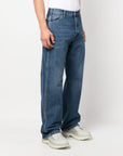 Alexander McQueen Alexander Mcqueen wide-leg panelled jeans