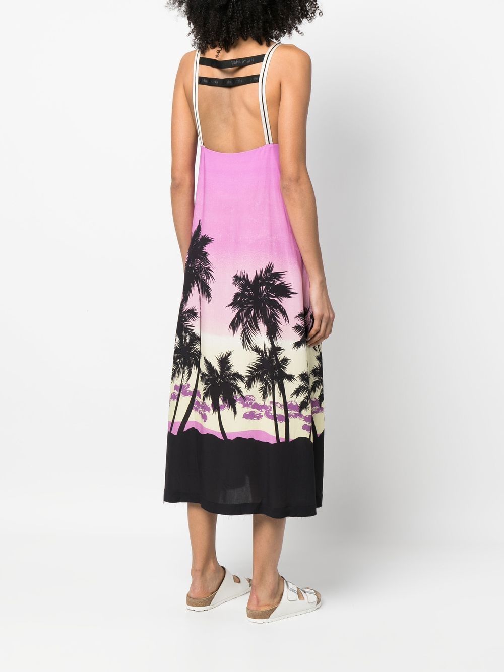 Palm Angels Palm Angels Sunset print midi dress