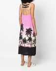 Palm Angels Palm Angels Sunset print midi dress